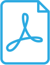 أيقونة مستند به رمز Acrobat pdf محدد باللون الأزرق.